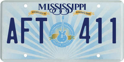 MS license plate AFT411