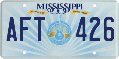MS license plate AFT426