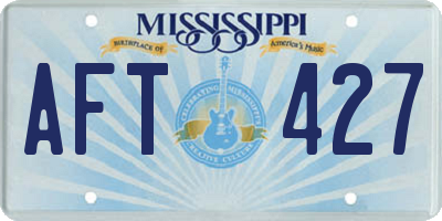 MS license plate AFT427