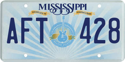 MS license plate AFT428