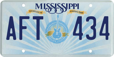 MS license plate AFT434