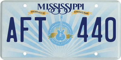 MS license plate AFT440