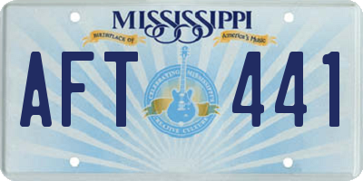 MS license plate AFT441