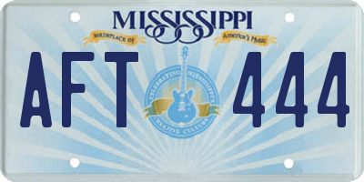 MS license plate AFT444