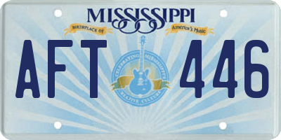 MS license plate AFT446