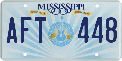MS license plate AFT448