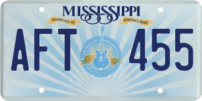 MS license plate AFT455
