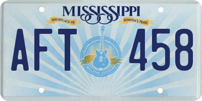 MS license plate AFT458