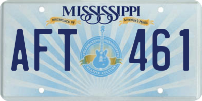 MS license plate AFT461