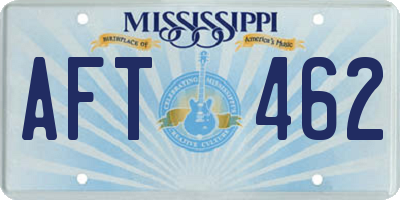 MS license plate AFT462