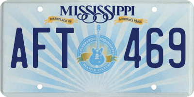 MS license plate AFT469