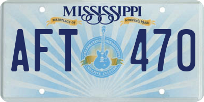 MS license plate AFT470