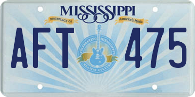 MS license plate AFT475