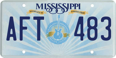 MS license plate AFT483