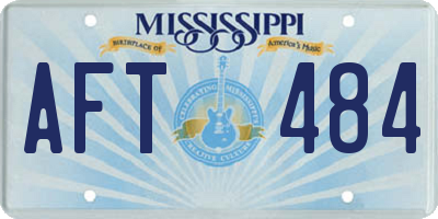 MS license plate AFT484
