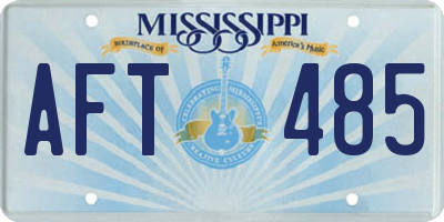 MS license plate AFT485