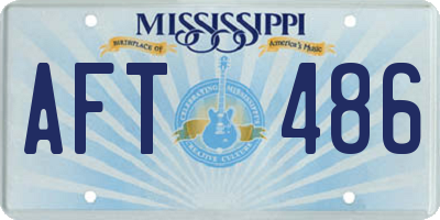 MS license plate AFT486
