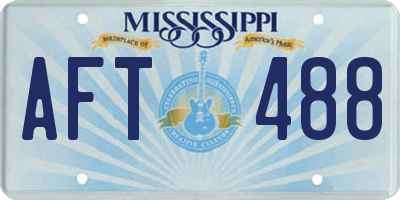 MS license plate AFT488