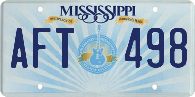 MS license plate AFT498