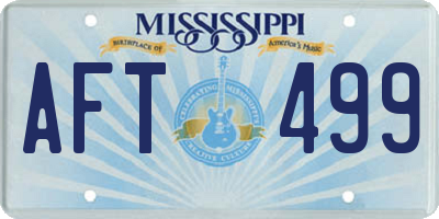 MS license plate AFT499