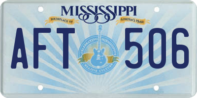 MS license plate AFT506