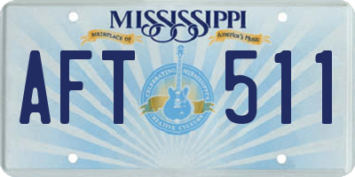 MS license plate AFT511