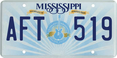 MS license plate AFT519