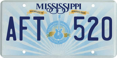 MS license plate AFT520