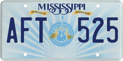 MS license plate AFT525