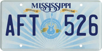 MS license plate AFT526