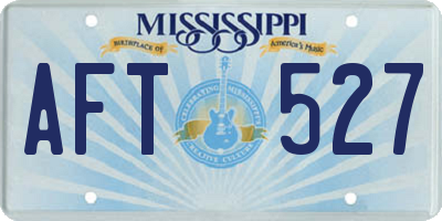 MS license plate AFT527