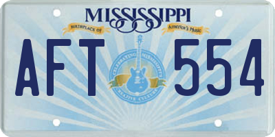 MS license plate AFT554