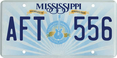 MS license plate AFT556