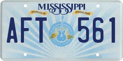 MS license plate AFT561