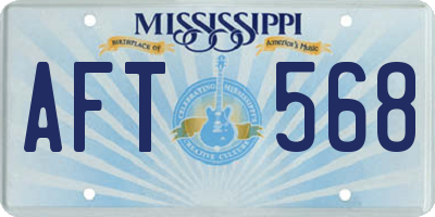 MS license plate AFT568