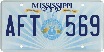 MS license plate AFT569