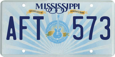 MS license plate AFT573