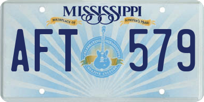 MS license plate AFT579