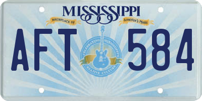MS license plate AFT584