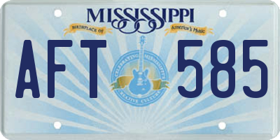 MS license plate AFT585