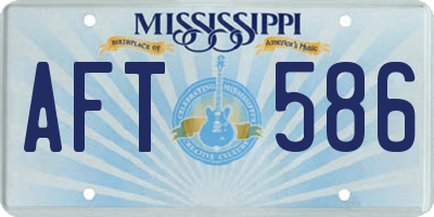 MS license plate AFT586