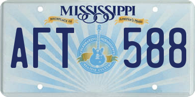 MS license plate AFT588
