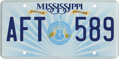 MS license plate AFT589