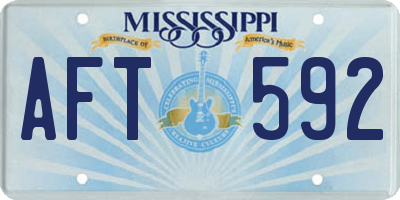 MS license plate AFT592