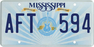 MS license plate AFT594
