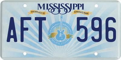 MS license plate AFT596