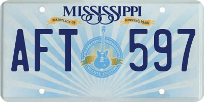 MS license plate AFT597