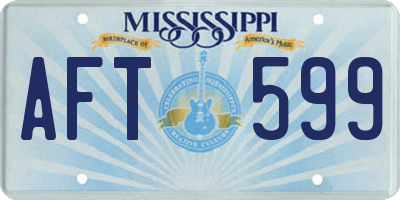 MS license plate AFT599