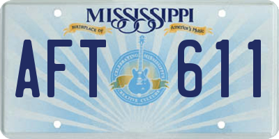 MS license plate AFT611