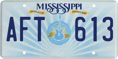 MS license plate AFT613